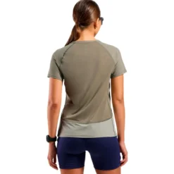 Maglietta da trail Odlo X Alp Trail Short Sleeve W's Agate Gray Vetiver