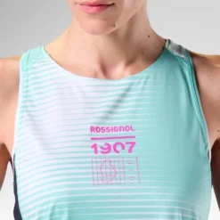 Maglietta da trail Rossignol W's Sapa Ultra Tank White Line Fogg