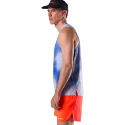 Maglietta da trail Rossignol Sapa Ultra Tank Dazzle Blue Line Fogg