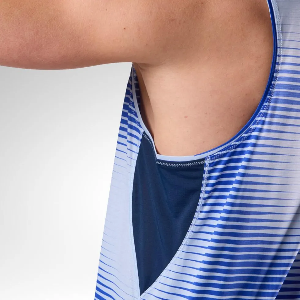 Maglietta da trail Rossignol Sapa Ultra Tank Dazzle Blue Line Fogg