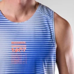 Maglietta da trail Rossignol Sapa Ultra Tank Dazzle Blue Line Fogg
