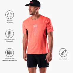 Maglietta da trail Rossignol Sapa Ultra Neon Red