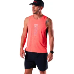 Maglietta da trail Rossignol Sapa Ultra Tank Neon Red
