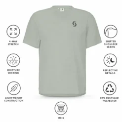 Maglietta da trail Scott Endurance Light Short Sleeve Spray Grey
