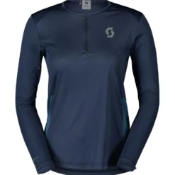 Maglietta da trail Scott Endurance Tech Longsleeve W Dark Blue Metal Blue