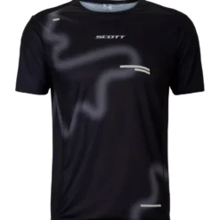 Maglietta da trail Scott Rc Run Short Sleeve Black Spray Grey