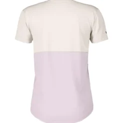 Maglietta da trail Scott W's Endurance Tech Short Sleeve Cotton White Bliss Pink