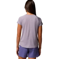 Maglietta da trekking Columbia Bogata Bay Short Sleeve Lavender Pearl