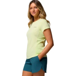 Maglietta da trekking Columbia Zero Rules Light Short Sleeve Crew Citron Haze