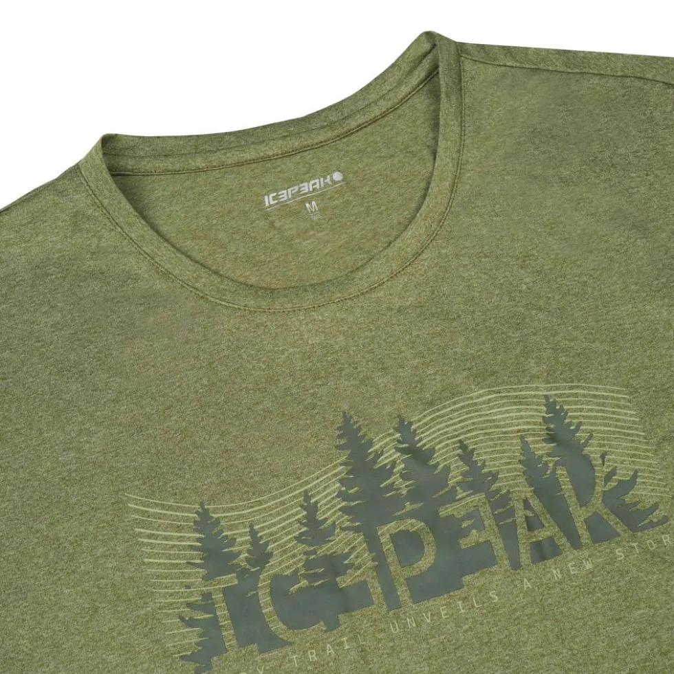 Maglietta da trekking Icepeak Bearden Olive Fonce