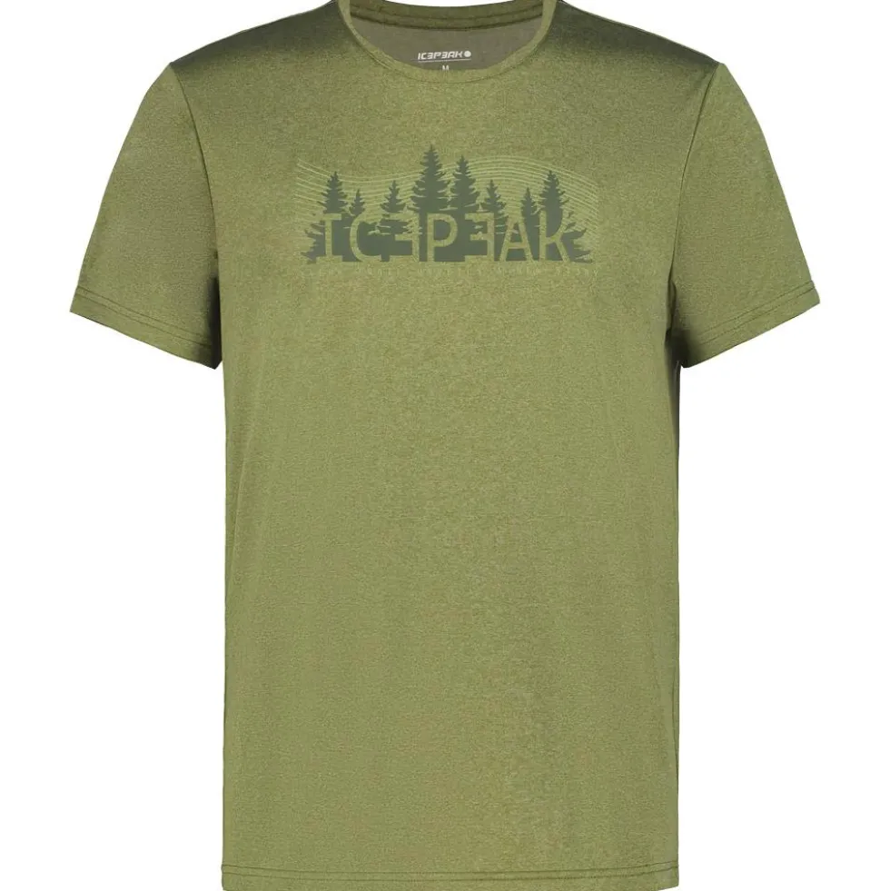 Maglietta da trekking Icepeak Bearden Olive Fonce