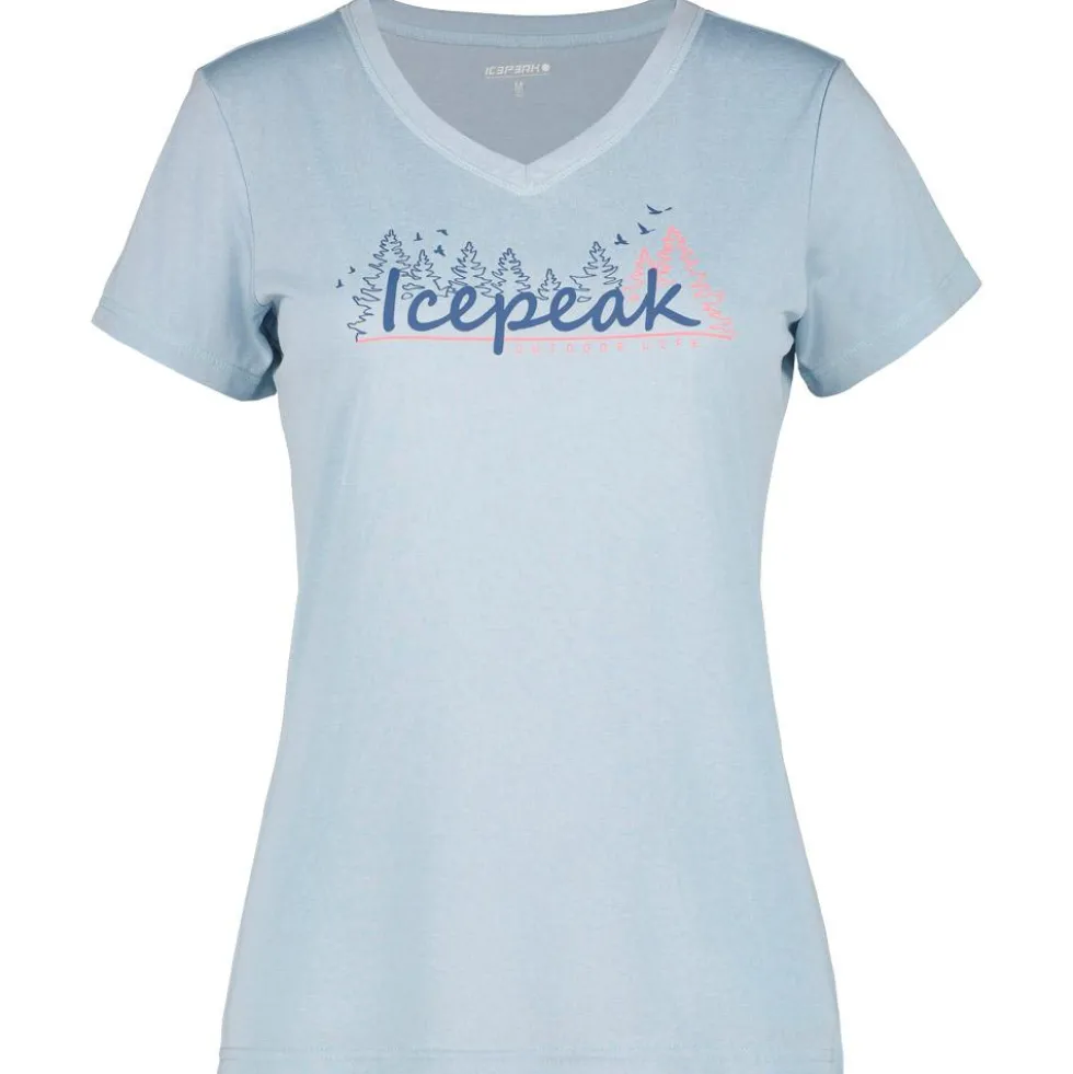 Maglietta da trekking Icepeak Burnham Bleu Clair