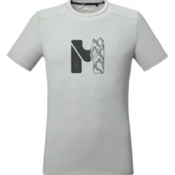 Maglietta da trekking Millet Kamet Map Short Sleeve Granite