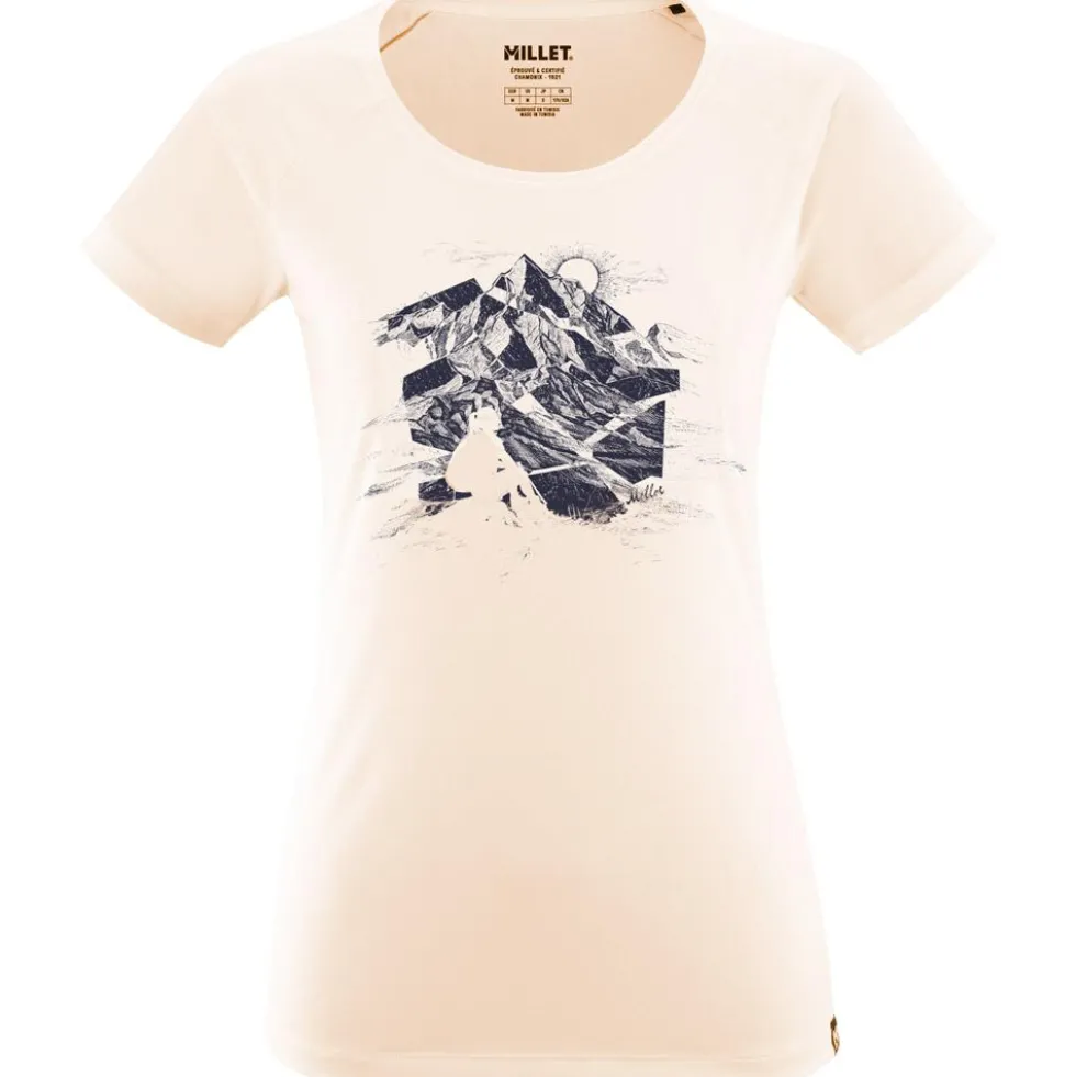 Maglietta da trekking Millet Tana Ts Ss W Vanilla Cream