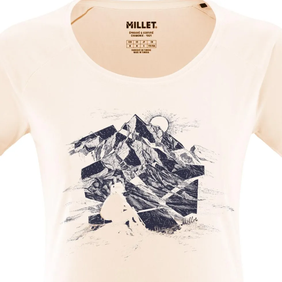 Maglietta da trekking Millet Tana Ts Ss W Vanilla Cream
