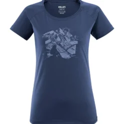 Maglietta da trekking Millet Tana Ts Ss W Saphir