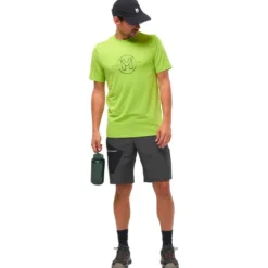 Maglietta da trekking Millet Ubic Light Tee Shirt Short Sleeve M Macaw Green