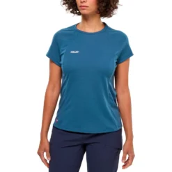 Maglietta da trekking Millet Fusion Ts Ss W Saphir