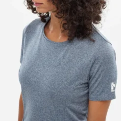 Maglietta da trekking Millet Seneca Heather Ts Ss W Navy Blue