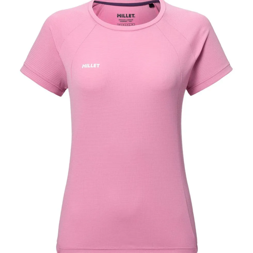 Maglietta da trekking Millet Fusion Ts Ss W Mauve Orchid
