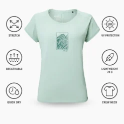 Maglietta da trekking Millet Seneca Short Sleeve W Seaweed