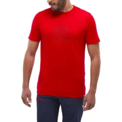Maglietta da trekking Millet Ubic Light Tee Shirt Short Sleeve M Red