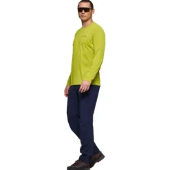 Maglietta da trekking Norrona Femund Tech Long Sleeve Golden Lime