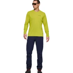 Maglietta da trekking Norrona Femund Tech Long Sleeve Golden Lime