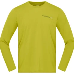 Maglietta da trekking Norrona Femund Tech Long Sleeve Golden Lime