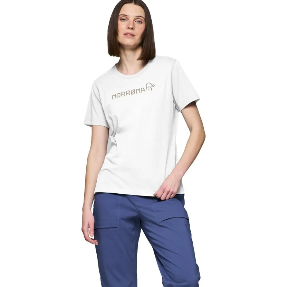 Maglietta da trekking Norrona /29 Cotton Viking W Pure White