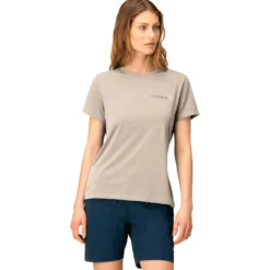 Maglietta da trekking Norrona Femund Tech T Shirt W Oatmeal