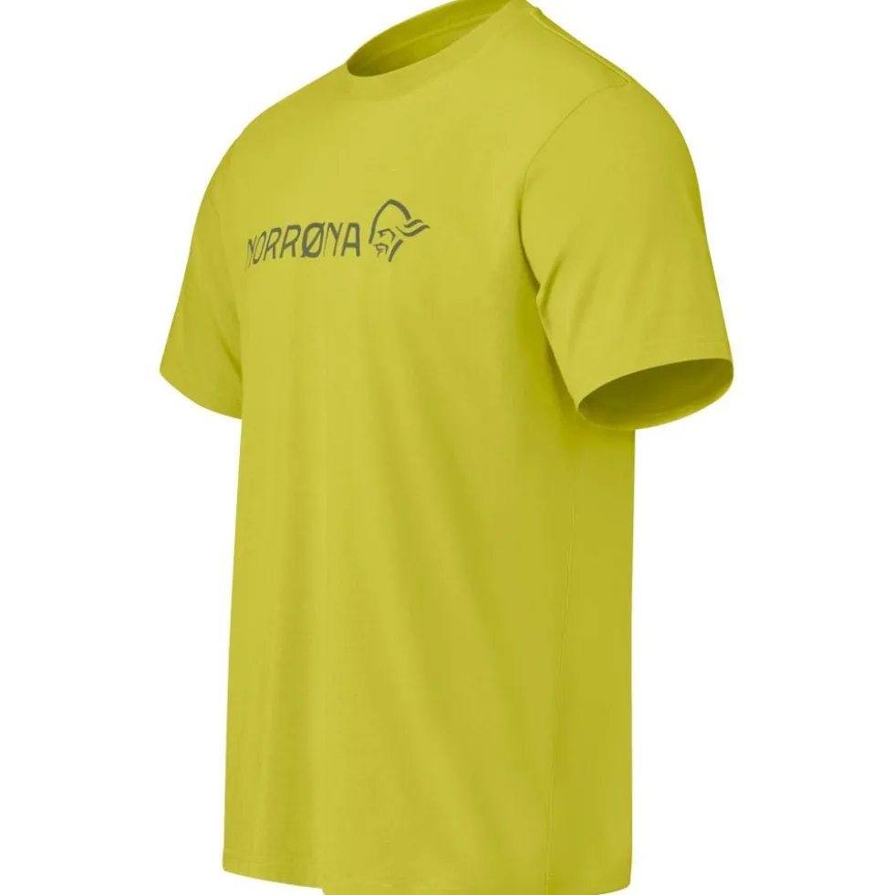 Maglietta da trekking Norrona /29 Cotton Viking Golden Lime