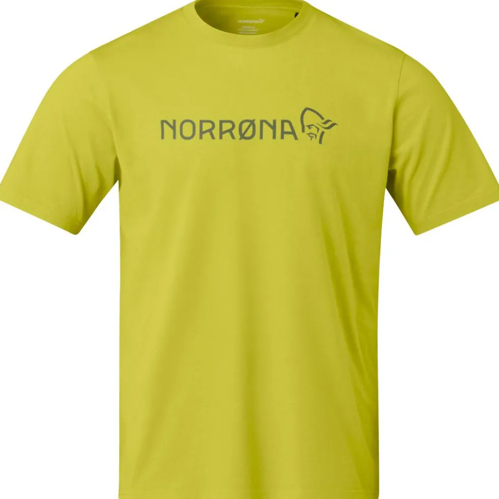 Maglietta da trekking Norrona /29 Cotton Viking Golden Lime