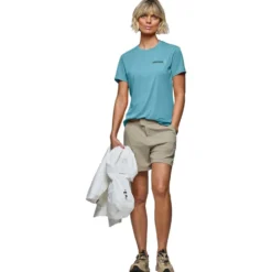 Maglietta da trekking Norrona Femund Tech T Shirt W Aqua Haze