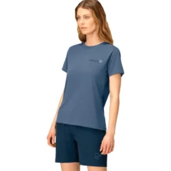 Maglietta da trekking Norrona Femund Tech T Shirt W Vintage Indigo