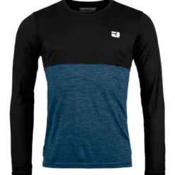 Maglietta da trekking Ortovox 150 Cool Logo Ls M Black Raven