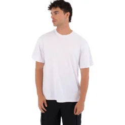 Maglietta Hurley Bubble Back Print Short Sleeve White