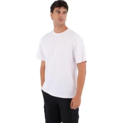 Maglietta Hurley Bubble Back Print Short Sleeve White
