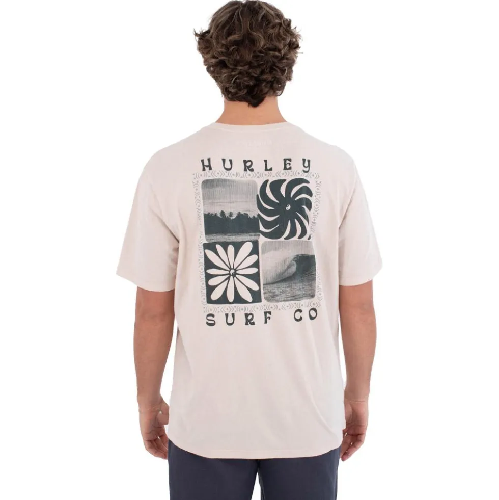 Maglietta Hurley Cycles Of The Earth Short Sleeve Bone