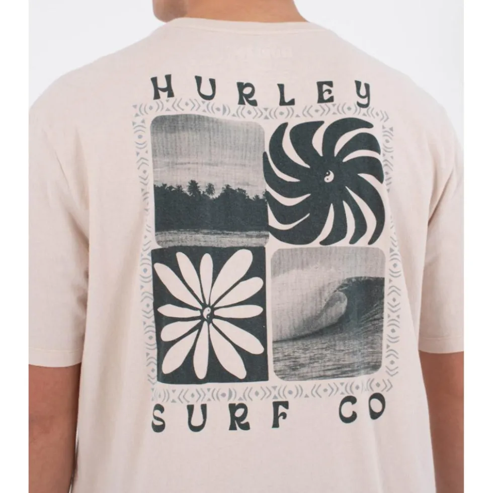 Maglietta Hurley Cycles Of The Earth Short Sleeve Bone