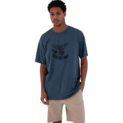 Maglietta Hurley M Sider FP Short Sleeve Tee Shirt Reversible Submarine