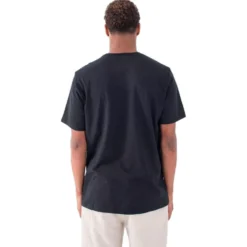 Maglietta Hurley Poison And Palapas Slub Short Sleeve Black