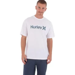 Maglietta Hurley Short Sleeve Printing Press Money White