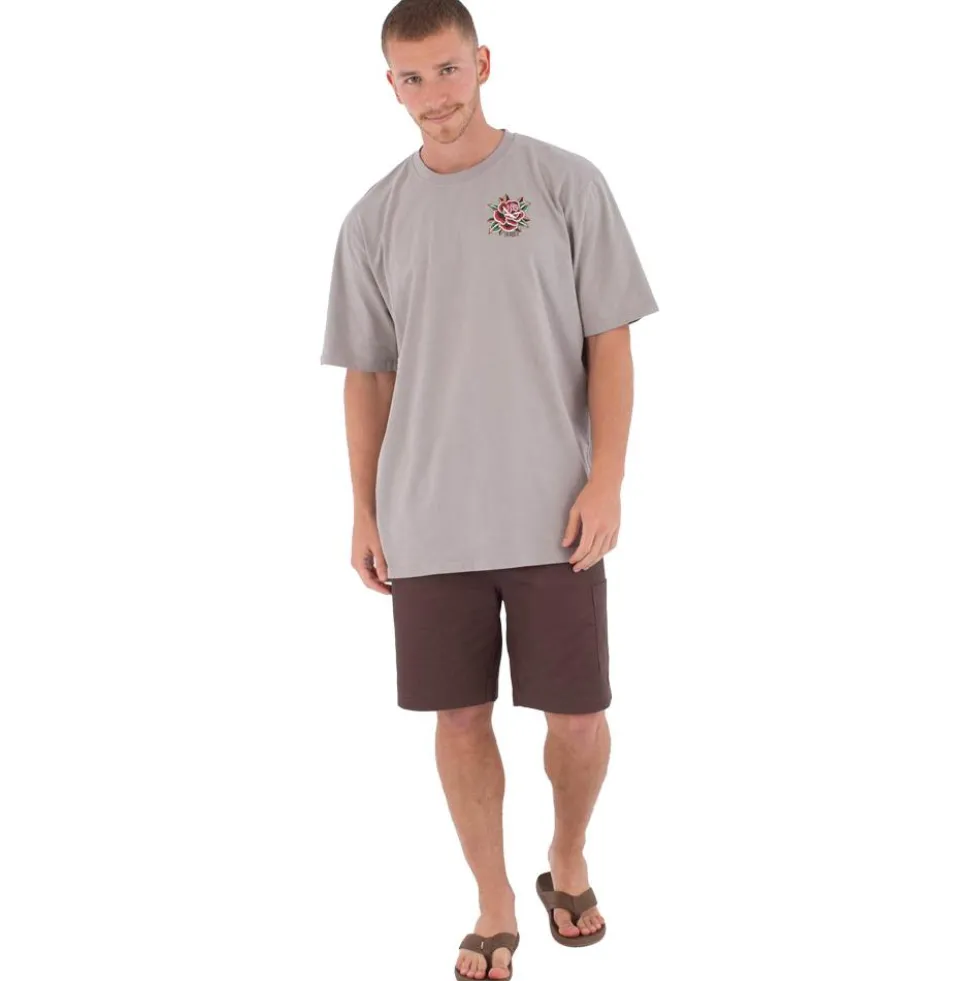 Maglietta Hurley Tattoo Trudy Tigger Short Sleeve Particle Grey
