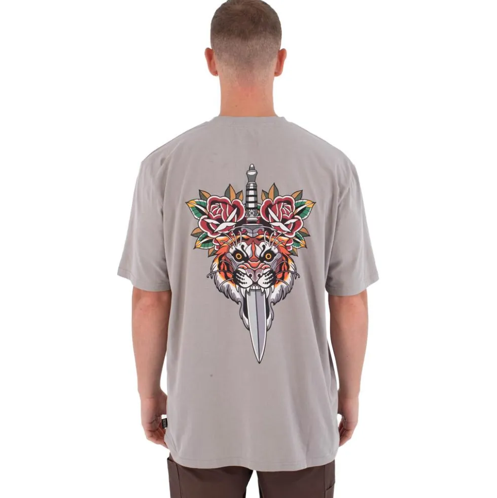 Maglietta Hurley Tattoo Trudy Tigger Short Sleeve Particle Grey