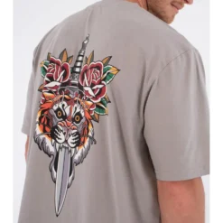 Maglietta Hurley Tattoo Trudy Tigger Short Sleeve Particle Grey