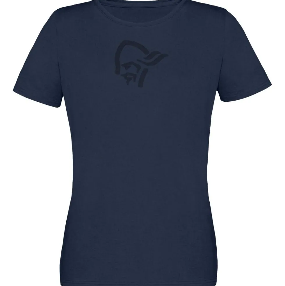 Maglietta Norrona 29 Cotton Viking W's Indigo Night/sky Cap