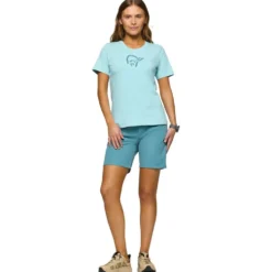 Maglietta Norrona 29 Cotton Viking W's Aqua Haze