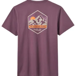 Maglietta RAB Stance Mountain Peak Dark Iris