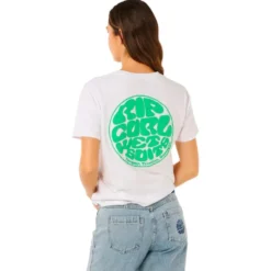 Maglietta Rip Curl Icons Of Surf Relaxed Optical White